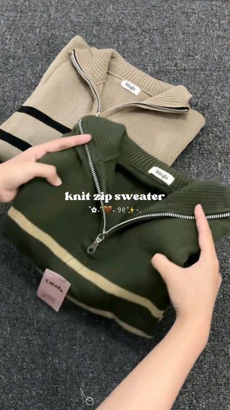 #zipknitsweater #sweaterzipperknit #zipsweater #knitzipper