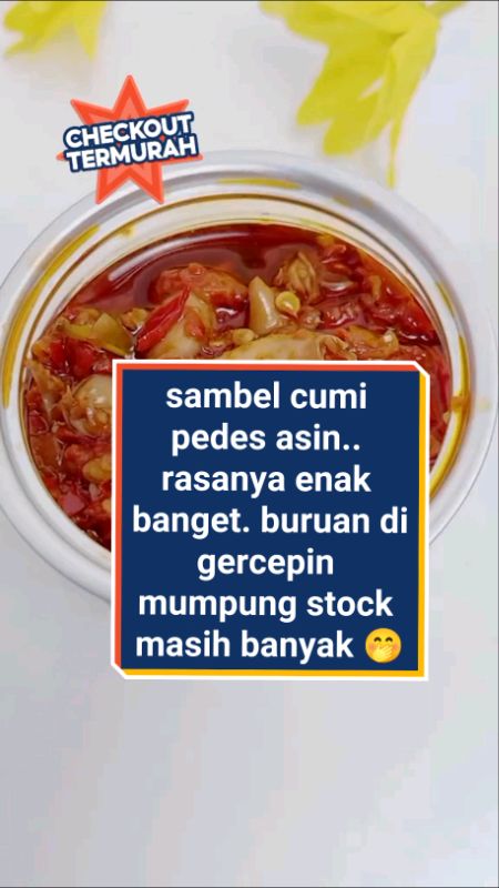 #sambelcumipedas #GratisOngkirRP0 #DiskonRacunShopee #ShopeeLook #diskonnonstop #RacunShopee #shoppecod