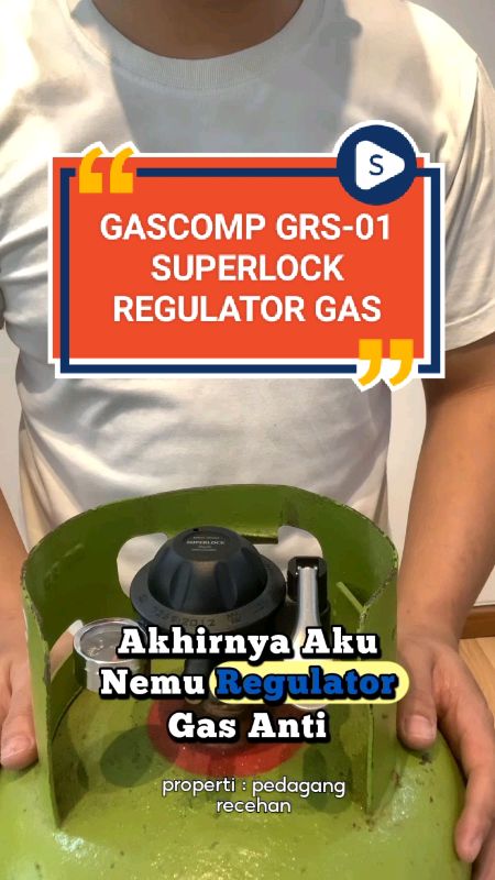 GASCOMP GRS-01 Superlock Regulator Gas #gascompsuperlock #regulatorgas #regulatorgasantibocor #regulator #fyp #barangunik #barangberfaedah