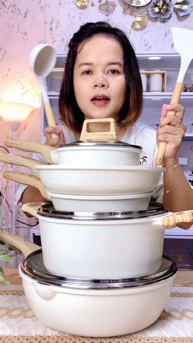 Panci set premium dari GIPP, 1 set 10 pcs sudah lengkap dengan spatula nya, #panciset #wajan #GIPP