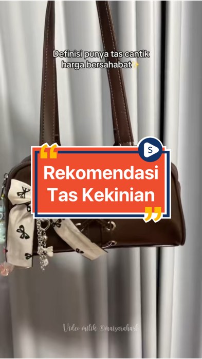 #shoulderbag #SpillBawaBerkah #tas #SpillRacunShopee #taswanita #RacunShopee #tascantik #taskekinian #tasaikoselempang #taspita
