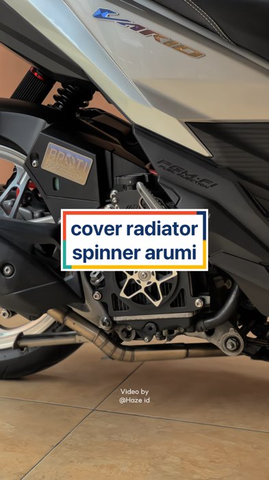 #coverradiatorspinner #coverradiator #arumimotoparts #coverradiatorarumi