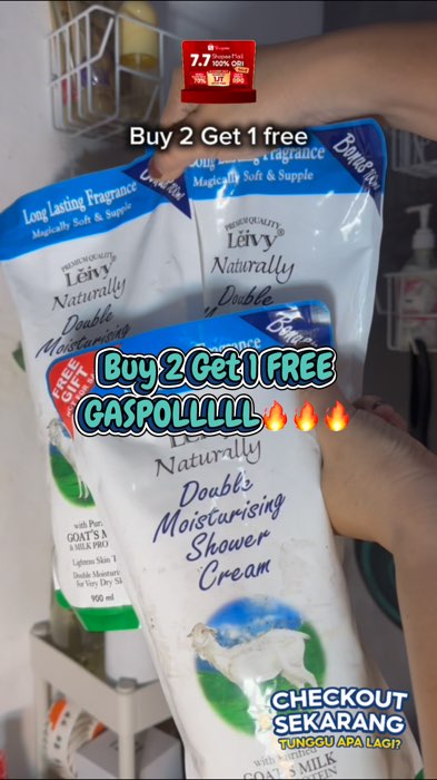 Buy 2 Get 1 FREE Leivy#leivygoatsmilk#Diskon40RB#RacunShopee#Diskon50Persen#ViralDiShopeeVideo#PromoNonStop#SpillBawaBerkah#ShopeeLook#ShopeeCOD
