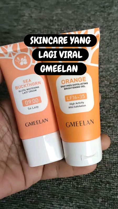 skincare gmeelan ORI orange viral #skincare #gmeelanskincare #gmeelan #gmeelanexfoliating #gmeelanlazycream #gmeelanorange #racunshopeee #RacunShopee