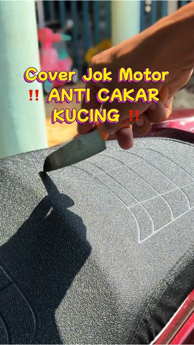 Cover jok motor anti cakar kucing 😸 #coverjokmotor #coverjokmotoranticakarankucing #sarungjokmotor