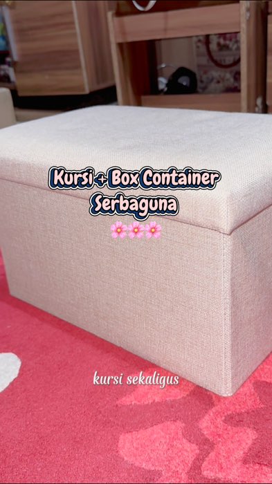 Sofa sekaligus box penyimpanan serbaguna #kotakboxserbaguna #kursiboxstorage #kursilipatportable #kotakpenyimpanan #racunshopeee #SpillRacunShopee