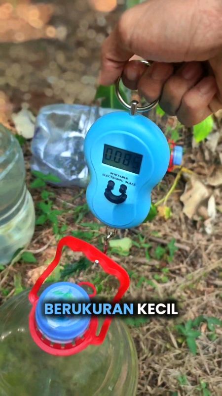 Timbangan gantung digital portabel kecil bisa menimbang sampai berat 50kg #timbangangantungdigital #timbangandigital #timbangan #timbanganportable #f