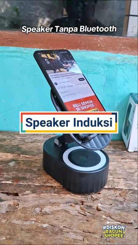 speaker induksi holder HP #speakerinduksi #speakerholder #speakerholderhp #RacunShopee #ShopeeCOD #GratisOngkirRP0