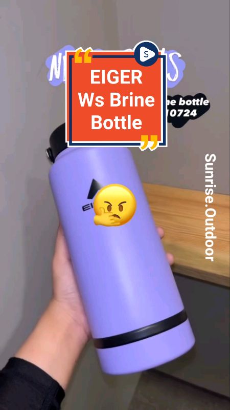 NEW ARRIVAL! Eiger Ws Brine Bottle Purple 💜 #tumbleraestethic #RacunShopee #ShopeePilihLokal #SpillRacunShopee #BotolEiger