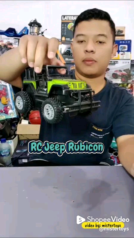 Mobil Remote Control RC Jeep Rubicon Metal Cas | Shopee Video Indonesia