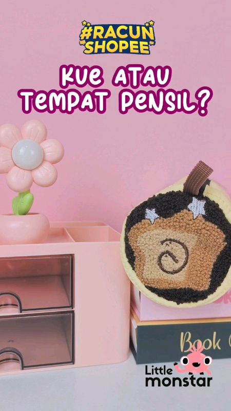 Gemes bangetttt kaya kue beneran ? #tempatpensilmultifungsi #RacunShopee