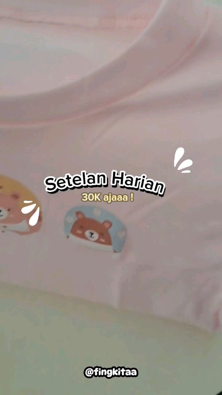 OneSet Daily Nyaman Bund dan pastinya Lucu bgt motifnya dipake si Kecil 🤏yuk samaan 💸 #oneset #onesetanak #bajuanak #fyp #1212shopeebirthdaysale