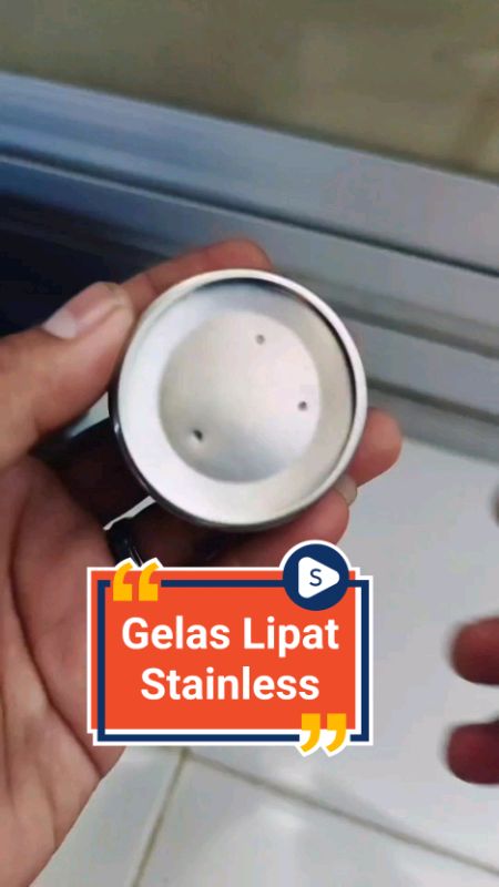 Gelas Lipat Stainless #gelaslipat #gelaslipatpraktis #gelaslipatportable #gelaslipatstainless