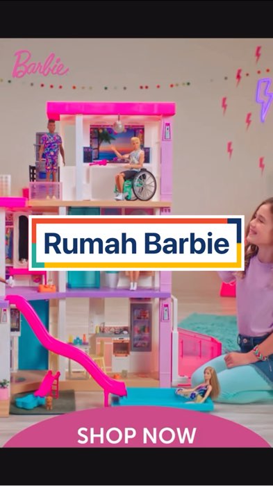 Rumah Barbie #barbiedreamhouse #barbiehouse #rumahbarbie #mainananakperempuan #RacunShopee #kadoanakperempuan