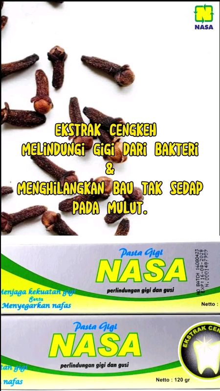 Perlindungan gigi dan gusi pasta gigi nasa😍 #shopeevideo #pgnnasa #fypage