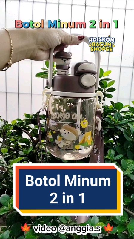 Botol Minum 2 in 1 #botolminumanak #botolminum2in1 #botolminum2sisi #GratisOngkirRP0 #DiskonRacunShopee #shopeevideo #ShopeeLook #SpillBawaBerkah #fyp