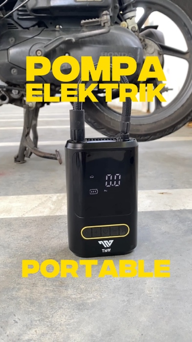 Pompa Elektrik Portable ini Cocok banget buat yang motornya bocor halus atau pake ban tubless #tnw #pompabanelektrik