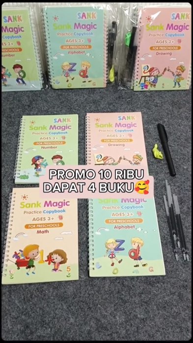 #bukuanak #bukubelajarmenulis #sankmagicbook #RacunShopee #fypシ