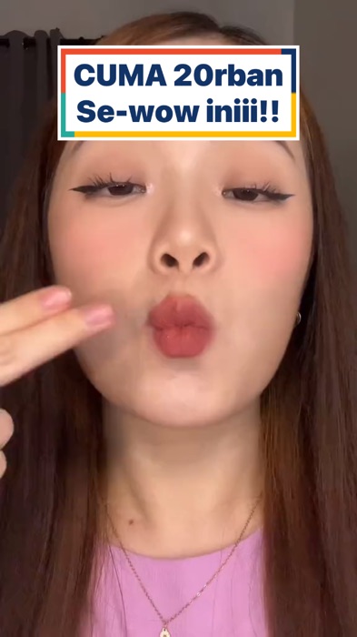 Cuma 20ribuan! Bagus banget! #hanasui #lipstick #lipstickmatte #makeup #beautyhaul #RacunShopee