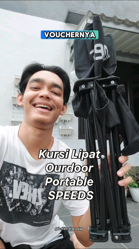 Kursi Lipat Outdoor Portable SPEEDS #RacunShopee #PromoNonStop #ViralDiShopeeVideo #speeds #kursilipatportable #kursilipatspeeds #kursilipat #kursi