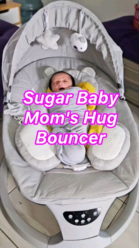 Sugar Baby Bouncer #baby #babybouncer #moms #babystuff #sugarbaby #sugarbabybouncer #babyswing #babyswingelectric #babysleep #newborn #newbornbaby