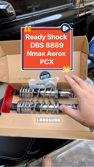 Ready Bosku Shockbreaker DBS type 8889 untuk nmax aerox pcx #dbsshockabsorber #shockbreakermotor #shockdbs #aerox #nmax #pcx #RacunShopee