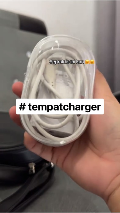 Pouch kabel charger. Tempat penyimpanan charger biar aman. #pouchcharger #tempatkabelcharger #tempatcharger #pouchtravelling