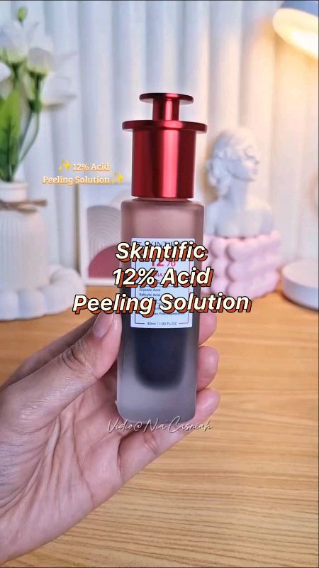 12% Acid Peeling Solution!😍#skintific #skintificpeelingsolution #peelingsolution #peelingserumskintific #peelingserumviral #ShopeeBeautyHaul