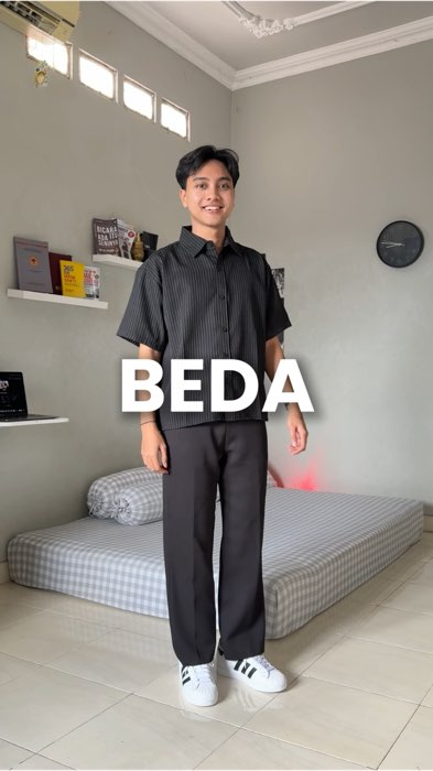 kemeja boxy fitnya cakep banged asli #kemeja #kemejaboxy #ootd