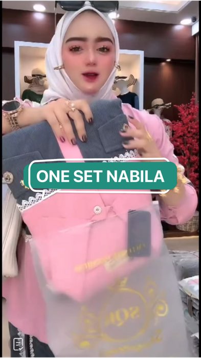 ￼One Set Nabila Uni Ara | One Set Uni Ara | Setelan Celana Nabila Uni Ara | One Set Wanita Kekinian#setcel #shopeevideoviral #SpillRacunShopee #CODin