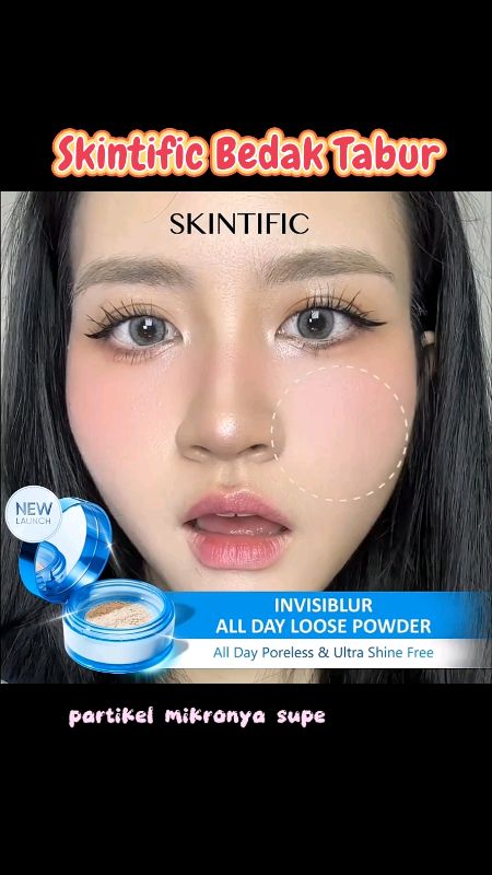 Skintific Bedak Tabur Invisiblur All day Loose #skintific #skintificid #skintificbedaktabur #skintificinvisibluralldayloosepowder #DiskonRacunShopee