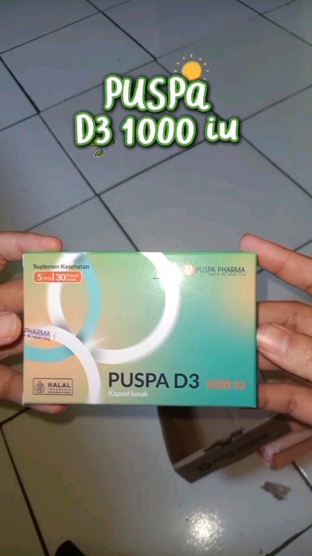 minum ini badan jadi seger rasasnya ✨ #vitamind3 #d31000iu #suplemen #suplemenkesehatan #puspavitamind3
