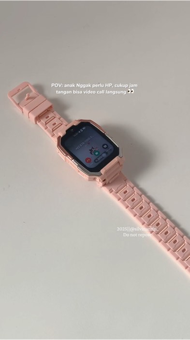 Keren banget bisa vc dan scroll” jg 😍 #smartwatchanak #smartwatchviral #kiumo #goldentick #gajiansale #99supershoppingday #RacunShopee #25GajianSale