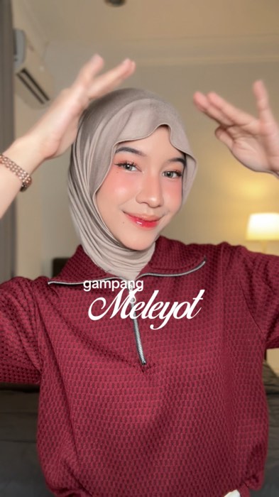 suka banget hijab sat set gini🩵 #pashminainstant #bergo #pashminameleyot #pashminakaos
