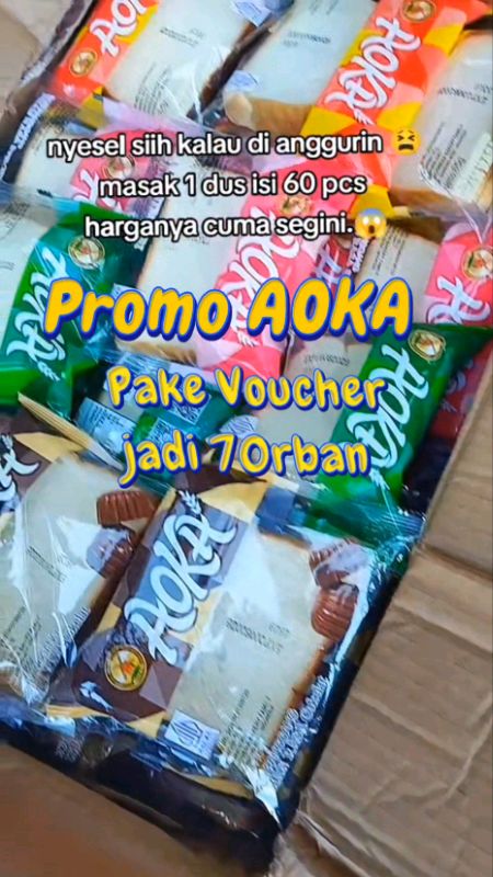 #aoka #aokarotipanggang #aokamurah #aokaroti #aokamomotaro #aoka1dus #grosir #promo #voucher #shopeevideo #SpillRacunShopee #SpillBawaBerkah #aokaenak