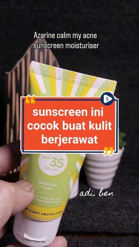 azarine sunscreen moisturizer #azarinesunscreen #ShopeeLook #GratisOngkirRP0 #SpillBawaBerkah #ShopeeVideoCreator