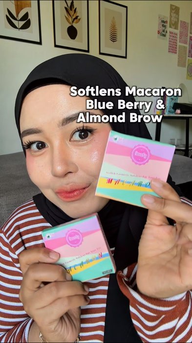 Softlens Macaron Berry Blue & Almond Brown ✨ #softlens #softlensnatural #softlenskorea #softlensminus #SpillBawaBerkah #SpillRacunShopee #ShopeeHaul