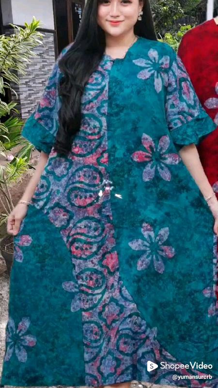 Daster Lingkar Dada 130 Super Jumbo Rayon Busui Resleting Depan ...