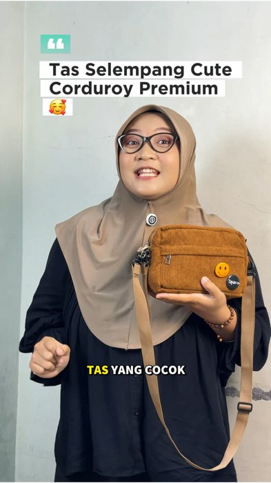 Tas Selempang Corduroy🥰 #taswanita #tasselempangwanita #tascantik #tascorduroy #tasmurah #RacunShopee #ShopeeFashionHaul #ShopeeLook