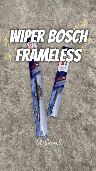 Wiper mobil Bosch frameless karet bagus berkualitas awet lama #wipermobil #wiperframeless #wiperbosch #boschwipermobil #framelesswiper #RacunShopee