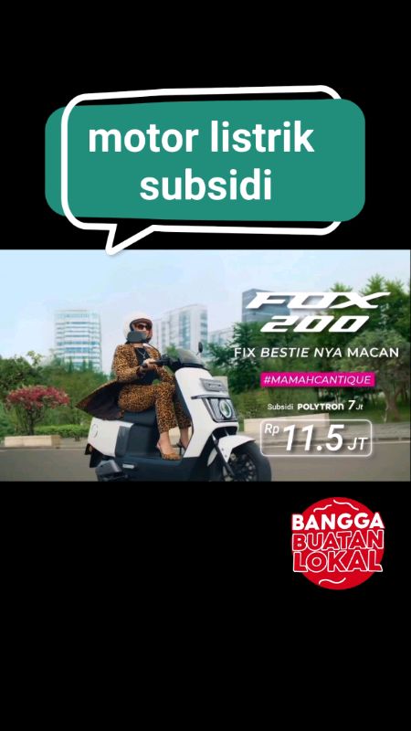 sepeda motor listrik Polytron fox 200 #motorlistrikindonesia #affiliateshopee #puncakpromo #flashsale #banggabuatanindonesia #polytronfox #RacunShopee