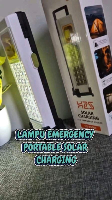 Mati lampu? Santai aja! HS B5000 portable, terang, tahan lama #lampuemergency #H2SLampuEmergency #lampuemergencysolar #LampuEmergencySolarPanel #fyp