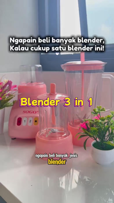 Paket hemat blender sugo 3 in 1🔥🥳‼️ #blender #blendersugo #blendermurah #fyp #ShopeeFashionHaul #shopeevideo #barangmurahberkualitas