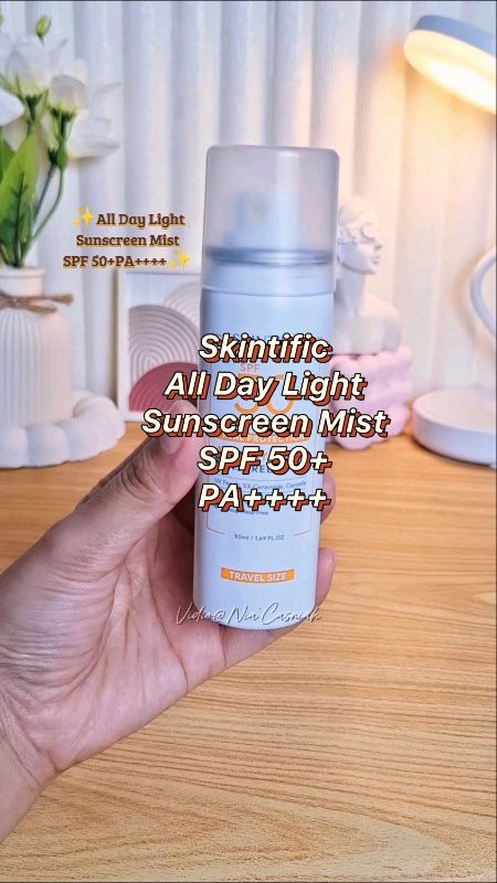 Sunscreen Mist SPF 50+!😍#skintific #skintificsunscreenmist #sunscreenmist #sunscreenmistskintific #ShopeeBeautyHaul #SpillRacunShopee #RacunShopee