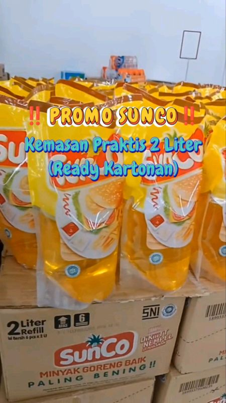 #sunco2liter #sunco1dus #suncokartonan #minyaksunco #minyaksunco2l #suncomurah #promominyakgoreng #suncopromo #promosunco2L #1dus #1dusminyaksunco