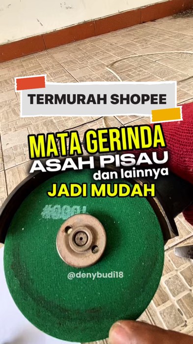 Gerinda batu pengasah pisau yang awet dan tebal. #asahpisau #asahpisaumurah #batugerinda #pengasahpisau #asahpisauviral #promoshopee #gerindaasah #top