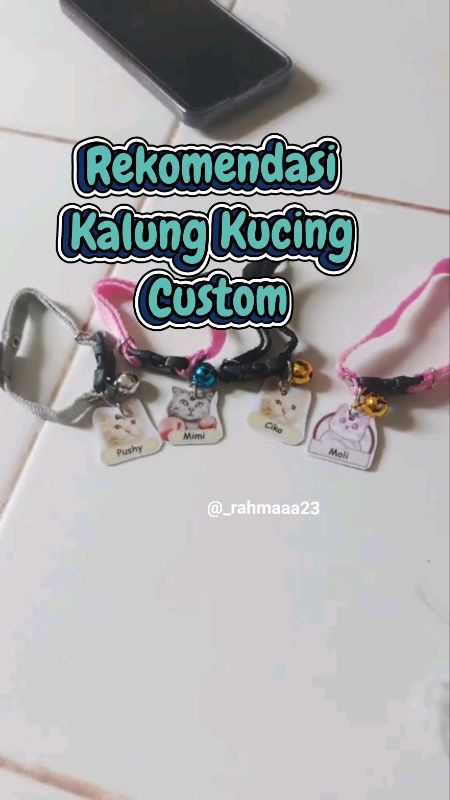 KALUNG KUCING CUSTOM💗 #kalungkucing #_rahmaaa23  #DiskonRacunShopee #BadaiTapiBudget #PromoNonStop #fypindonesia #RacunShopee #shopeevideo #diskonra