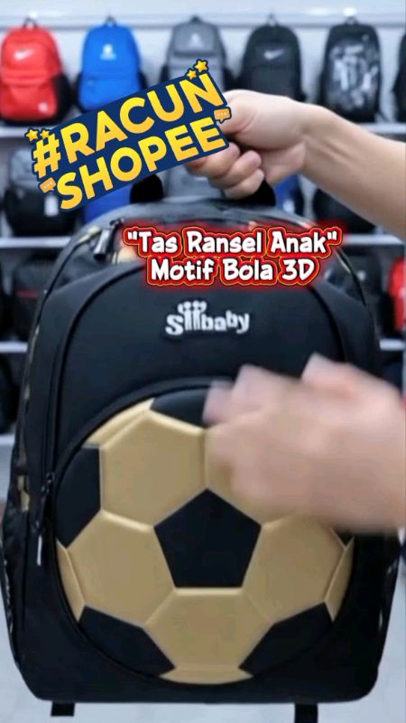 "Tas Ransel Anak" Motif Bola 3D   #RacunShopee #spillracunshopee  #SpillBawaBerkah #tasranselanak   #tasransel3d#videoshopeeviral #tas #tasanaksekolah
