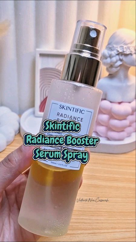 Instant glowing serum spray✨️#skintific #skintificid #skintificindonesia #skintificserumspray #serumspray #SpillRacunShopee #ShopeeBeautyHaul