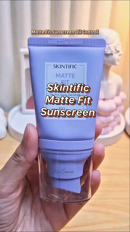 Matte fit sunscreen✨️#skintific #skintificindonesia #skintificsunscreen #sunscreenskintific #sunscreen #SpillRacunShopee #ShopeeBeautyHaul